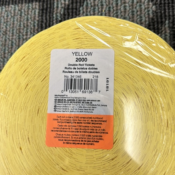 2,000 Yellow Raffle Tickets - Picture 3 of 3